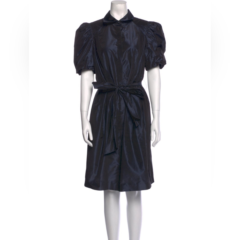 TERI JON BY RICKIE FREEMAN Silk Knee-Length Dress